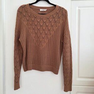 Twik Open-Knit Organic Cotton Crop Sweater